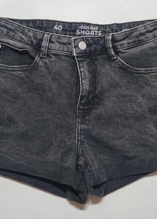 Стильные джинсовые шорты бермуды, шорты мом высокая посадка от c&amp;a clockhouse