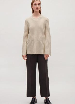 Джемпер cos шерстяной размер хs бежевой