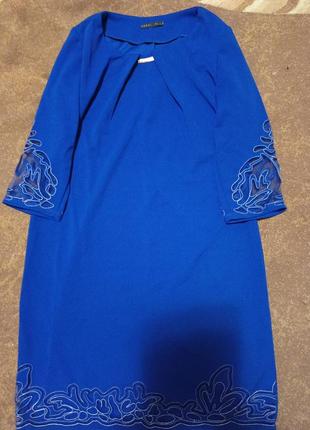 Плаття сине жіноче 52 розмір