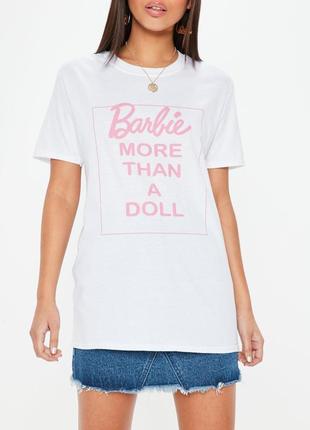 Платье футболка удлиненная оверсайз барби barbie missguided