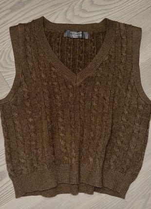 В’язаний жилет безрукавка primark