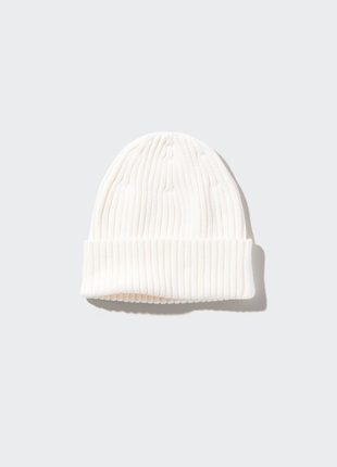 Бавовняна шапка в рубчик uniqlo