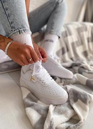 Женские кроссовки puma cali white