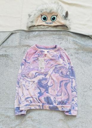 6-8 рок. 122-128 зріст cat&jack брендова велюрова кофта, толстовка. колір тай дай нова з бірками дов