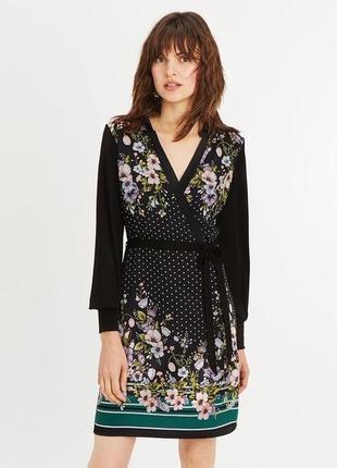 Oasis новое платье в полоску и принт цветов