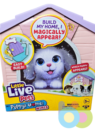 Ігровий набір moose little live pets будинок з сюрпризом міні рожевий! (26617)