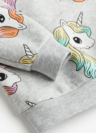 Теплый свитшот с начесом внутри h&amp;m 4