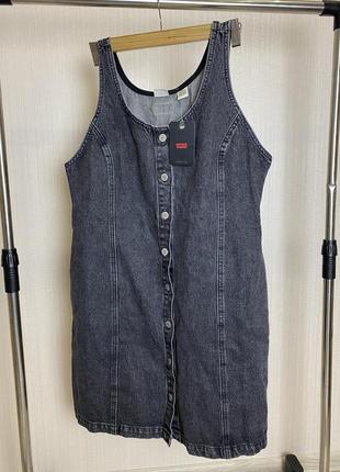 Женское джинсовое сарафан платье levi’s