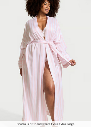 Victoria's secret длинный халат xs/s modal-cotton long robe модал хлопок виктория сикрет