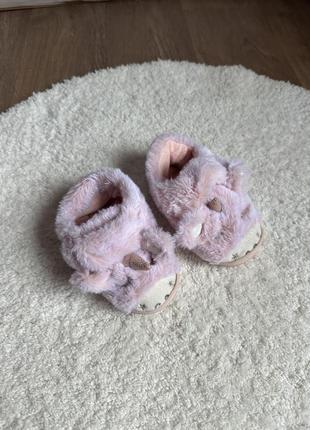 Тапочки тапочки пушистые теплые мягеснички единорог 🦄