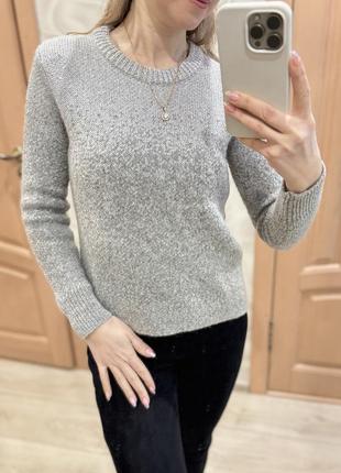 Женский шерстяной махнровый теплый ситер superdry xs (36) серебряный