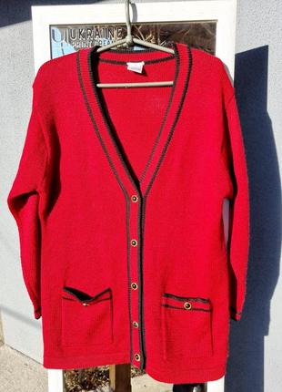 Кардиган ретро винтаж красный