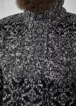 Светр чоловічий, колір чорно-білий, 214r10321