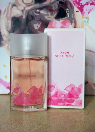 Avon soft musk туалетная вода для женщин 50 мл.