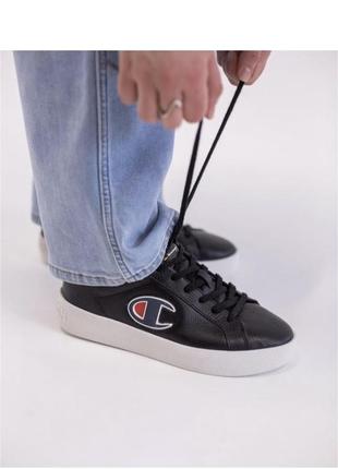 Женские кроссовки champion era leather trainers мокасины кожаные повседневные чемпион кеды lacoste black кросівки чемпіон diesel сникерсы