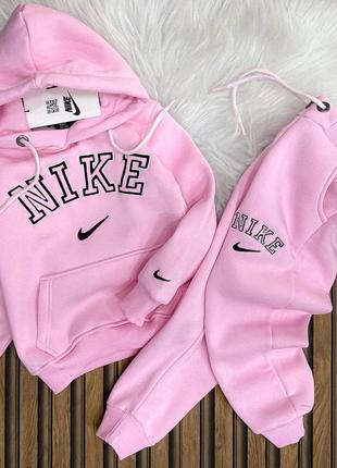 Костюм nike на флісі для дівчинки 2-16 років рожевий.