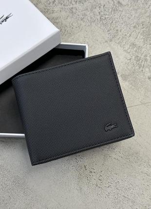 Черный кошелек лакосте lacoste3 фото