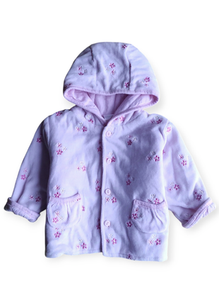 Велюрова кофта на х.б підкладці на 3-6 місяців