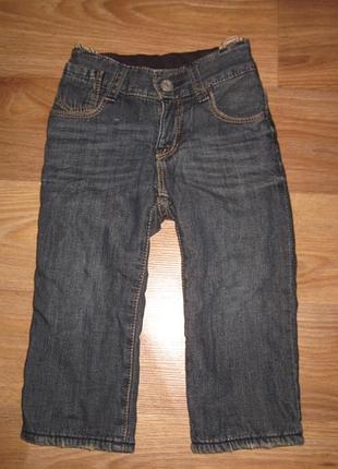 Утепленные джинсы baby gap на 9-12 мес.