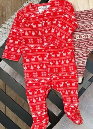 Теплый человечек новогодний флис