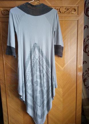 Платье миди длинное ромбом оригинальное можно и для береминных2 фото