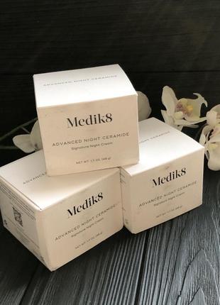 Ночной омолаживающий восстанавливающий увлажняющий крем medik8 advanced night ceramide