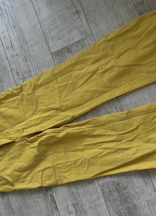Брюки желтые, джинсы, клеш