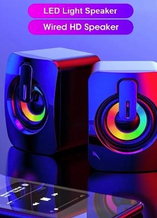 Мини колонки для компьютера ведущие с rgb