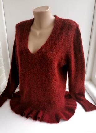 Красивый женский пуловер из шерсти и мохера celekcted femme