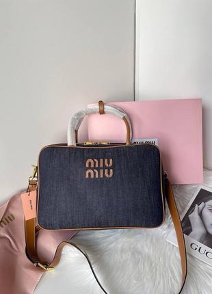 Сумка джинсовая миу миу