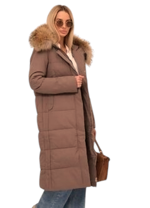 Зимние женские куртки пальто с натуральным мехом. размеры м, l, xl,