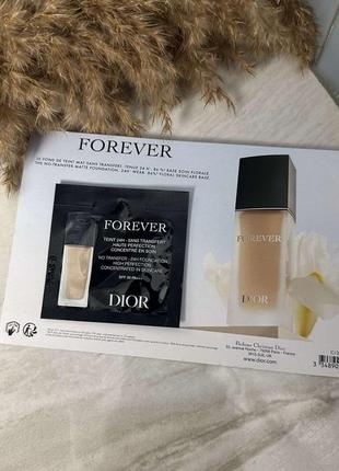 Оригинал пробник dior forever skin glow 24h wear radiant foundation spf20 pa+++...
