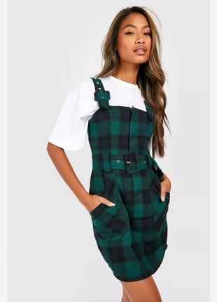 Сарафан в клетку boohoo