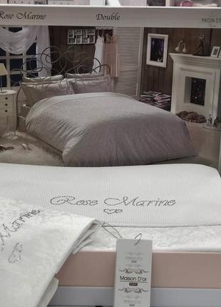 Постільна білизна maison d'or сатин люкс-maison d'or rose marine  євро и сімейній размір