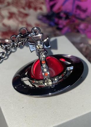 Vivienne westwood dark red small orb — цена 2400 грн в каталоге