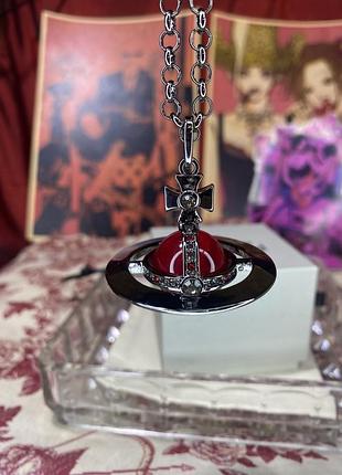 Vivienne westwood dark red small orb — цена 2400 грн в каталоге
