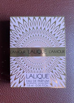 Пробник lalique l'amour, оригинал