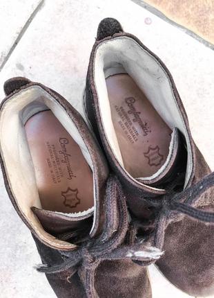Брендовые замшевые дорогие сапожки-туфли 31 р3 фото