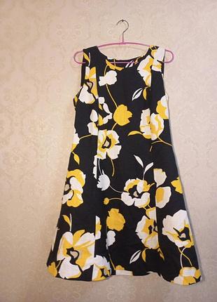 Супер яркое женское платье размер m-l на молнии