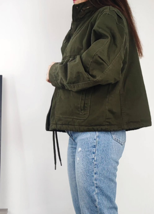Темно-оливкова тепла курточка superdry5 фото