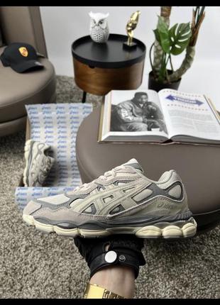 Мужские кроссовки asics gel-nyc beige grey