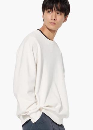 Свитшот унисекс uniqlo sweatshirt white