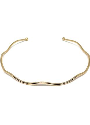 Тренд стильне золотисте жіноче кольє чокер підвіс ланцюжок без застібки