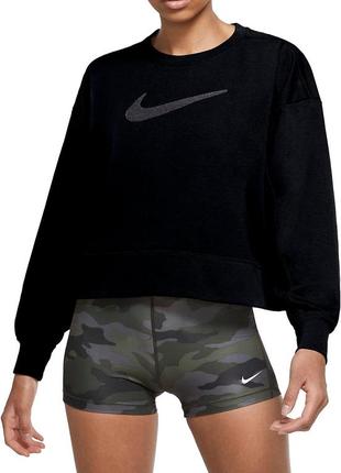 Кофта муж. nike w nk dry get fit crew swsh (арт. cu5506-010)6 фото