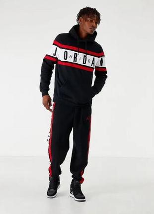 Костюм штани штани nike jordan colorblocked fleece bq5651-010 bq5664-010 кофта штани худі світшот