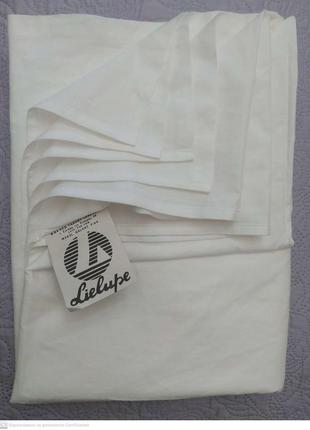 Простынь белая коттон, винтаж, новая, латвия