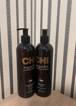Шампунь и кондиционер chi argan oil