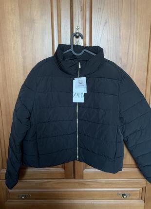 Zara xxl xl пуффер пух перо нова куртка пуховик
