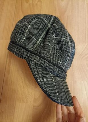 Теплий картуз, кепка,кашкет,у клітинку,c&a