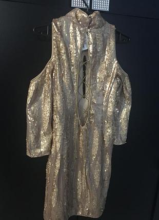 Золотое платье в пайетку